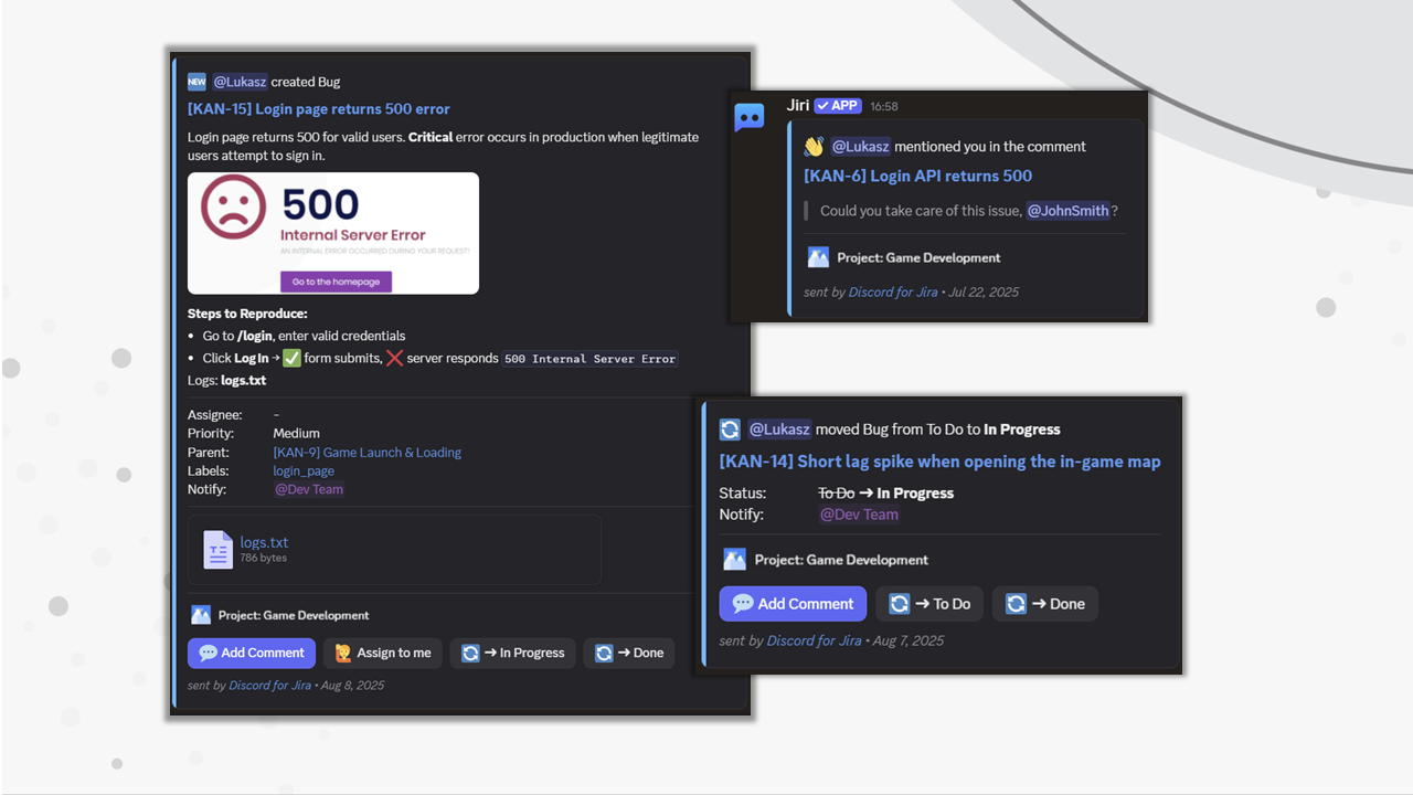 Discord notifications from Jira